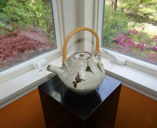 WILLIAM MARSHALL / RARE ST.  IVES TEAPOT / Bernard Leach interest 6