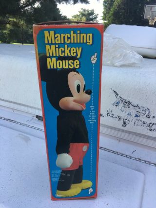 Vintage Walt Disney Production Marching Mickey Mouse Stuffed Doll Hasbro Box 2