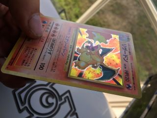 1996 Pokemon Japanese Base Set Charizard Holo No.  006 Near Rare Vintage