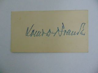 " Supreme Court Justice " Louis Brandeis Vintage Cut Signature Todd Mueller