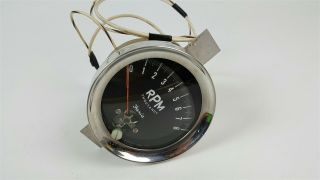 Rare Vintage Faria Car / Marine Tachometer / Rpm Gauge - 8000 Rpm