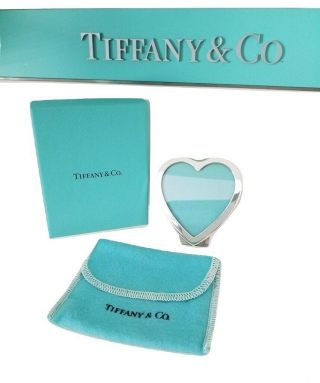 Tiffany & Co.  Small Heart Shaped Picture Frame Sterling 925 Silver