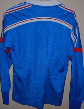 vintage 1980s 90s Adidas FFF Soccer Football Jersey France Large 3