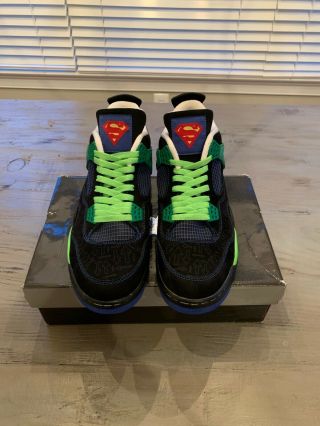 Air Jordan 4 Retro Db " Doernbecher " Superman Size 12 Ds Green Rare Nike