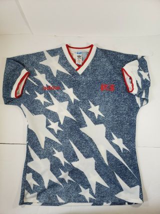 Vtg 1994 United States Us Usa Adidas World Cup Soccer Jersey Mens Size L