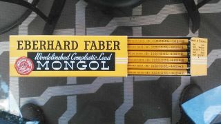 Vintage Eberhard Faber Mongol 482 No.  2 Pencils