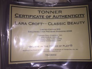 Lara Croft Classic Beauty Tonner Doll (NIB) (RARE) (EVER) 4