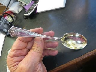 Tiffany & Co Large Sterling Silver Serving Spoon Gold Wash