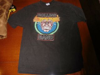 Vintage 1991 Rollins Band Concert Shirt Xl End Of Silence Very Good Cond