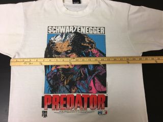 Vintage Predator Movie T Shirt 1987 Sz Large Screen Stars 10