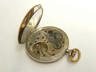 Vintage - Swiss - Helvetia - Solid Silver/Rose Gold Pocket Watch - Geneve - GWO - c1940 ' s 7