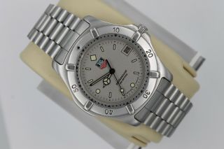 Tag Heuer We1111 962.  206 Professional 2000 Ss Watch Mens Gray Silver Wk1112