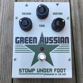 Stomp Under Foot Vintage Green Russian Fuzz Pedal