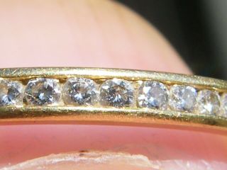 Vintage - 18ct Gold/diamond Set Half Eternity Ring - Circa 1950 