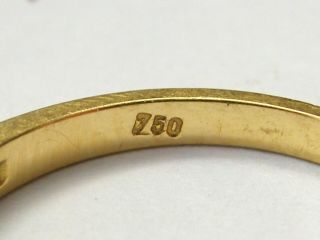 Vintage - 18ct Gold/Diamond Set Half Eternity Ring - circa 1950 ' s 6