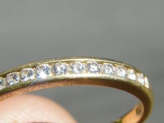 Vintage - 18ct Gold/Diamond Set Half Eternity Ring - circa 1950 ' s 7