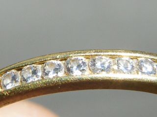 Vintage - 18ct Gold/Diamond Set Half Eternity Ring - circa 1950 ' s 8