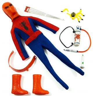 1967 Ideal Captain Action Spider - Man Outfit & Accessories Vintage Set
