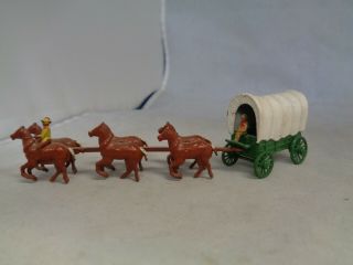 Vintage Britains Ltd Lead Horse Drawn Wagon Figurines