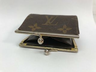 Vintage Rare Louis Vuitton Mini Kisslock Kiss Lock Coin Purse France 3