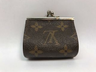 Vintage Rare Louis Vuitton Mini Kisslock Kiss Lock Coin Purse France 7