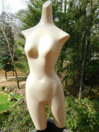 Lingerie Mannequin Model Vtg Mid Century Nude Skin 40 " Torso Beige Color Female