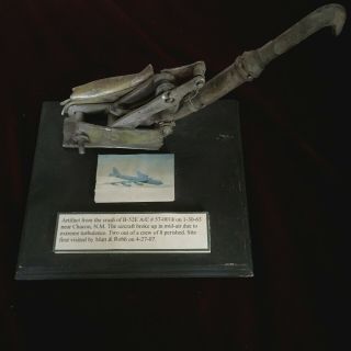Rare Mounted Latch Artifact From B - 52e 57 - 0018 - 1 - 30 - 63 Crash Nr Chacon,  N.  M.