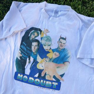 Rare Vintage 1996 No Doubt Band T Shirt Gwen Stefani Tee Xl