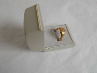 Vintage 18 ct Solid Gold Signet Ring - 10 Grams - REF831 2
