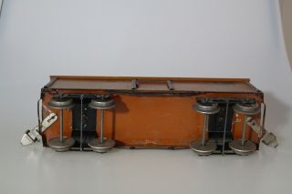 Vintage Ives 192 Orange SFRD Refrigerator & Ventilator Car Standard Gauge 8