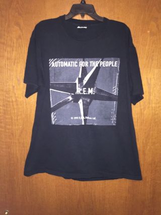 Vtg Rare 90s Rem Shirt Automatic For The People Lee R.  E.  M.  Nirvana Soundgarden