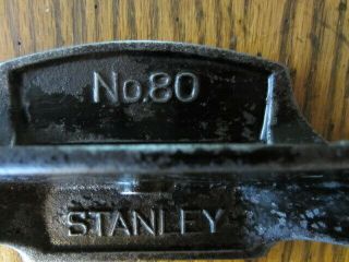 Vintage Stanley No.  80 Cabinet Scraper,  V - Logo On Blade,  Pat 