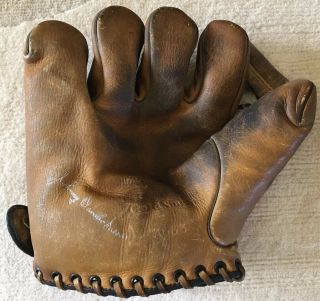 Vintage Baseball Glove Goldsmith Johnny Vander Meer Ag65 Split Finger