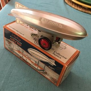 Schylling Aluminum Airship Graf Zeppelin Wind Up Tin Toy