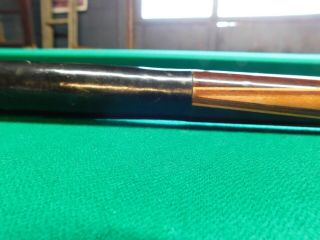 Vintage Willie Hoppe Professional Pool Cue,  Possibly Brazilian Rosewood? Titlist 10