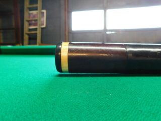 Vintage Willie Hoppe Professional Pool Cue,  Possibly Brazilian Rosewood? Titlist 11