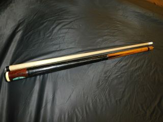 Vintage Willie Hoppe Professional Pool Cue,  Possibly Brazilian Rosewood? Titlist