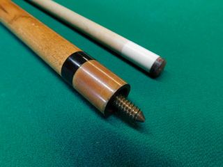 Vintage Willie Hoppe Professional Pool Cue,  Possibly Brazilian Rosewood? Titlist 6