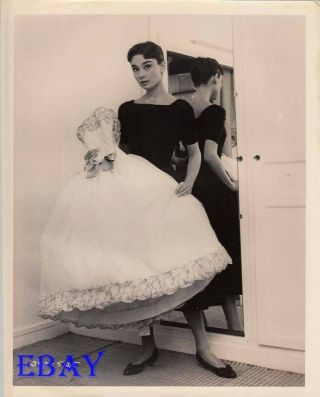 Audrey Hepburn Shows Off A Ballgown Vintage Photo