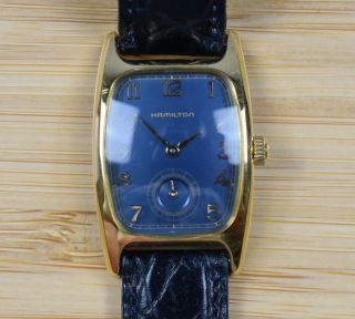 Vintage Hamilton Registered Edition 6264 " Boulton " Quartz Gold Plated Mens Watch