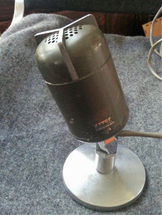 Vintage Altec Model 633a Microphone Salt Shaker Mic W/ Stand And Post