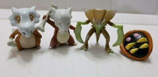 Vintage Pokemon Tomy Marowak,  Cubone,  Kabuto And Kabutops Figure Freeship Rare