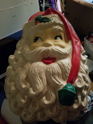 Vintage Santa Claus Christmas Face 1940 