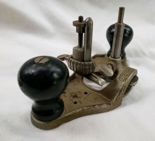Vintage Stanley No.  71 Router Plane Complete w/ 3 Cutting Irons USA 2