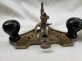 Vintage Stanley No.  71 Router Plane Complete w/ 3 Cutting Irons USA 4