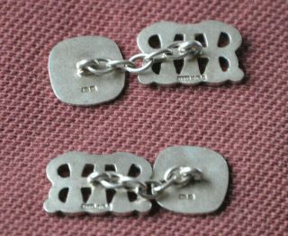 Henley Royal Regatta vintage hallmarked silver chain cufflinks 2