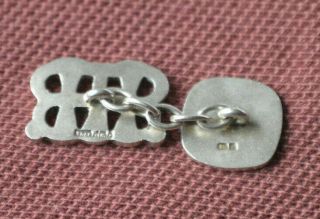 Henley Royal Regatta vintage hallmarked silver chain cufflinks 3