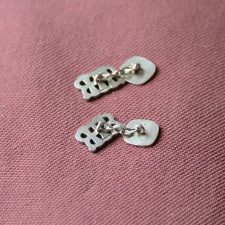 Henley Royal Regatta vintage hallmarked silver chain cufflinks 6