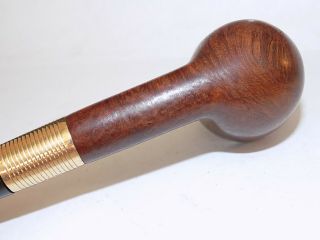 VINTAGE AD ALFRED DUNHILL ESTATE SMOKING PIPE WITH LARGE H/M AD 9K GOLD FERRULE 6