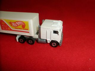 Vintage Hot Wheels Steering Rigs HOT WHEELS Racing Team Semi Truck 6